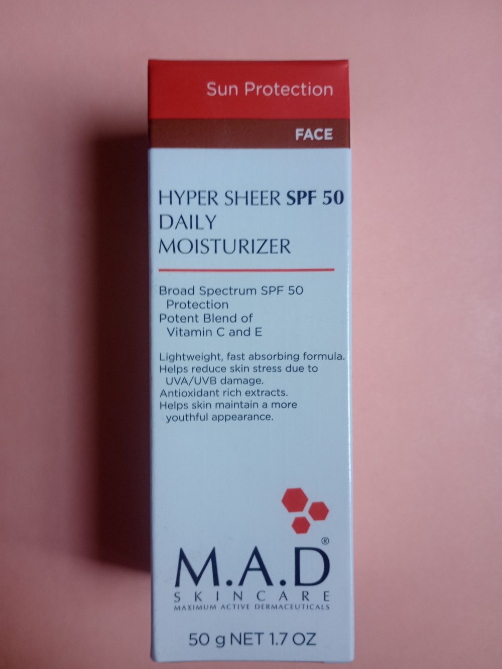 Hyper Sheer SPF 50 Daily Moisturizer - EXP 1/14/29 NIB
